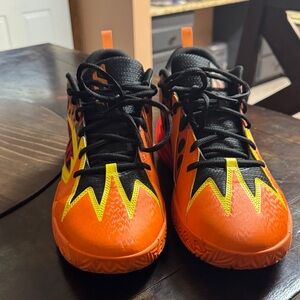 Mens Size 11 Puma hot Cheetos Orange and Black Athletic Shoes